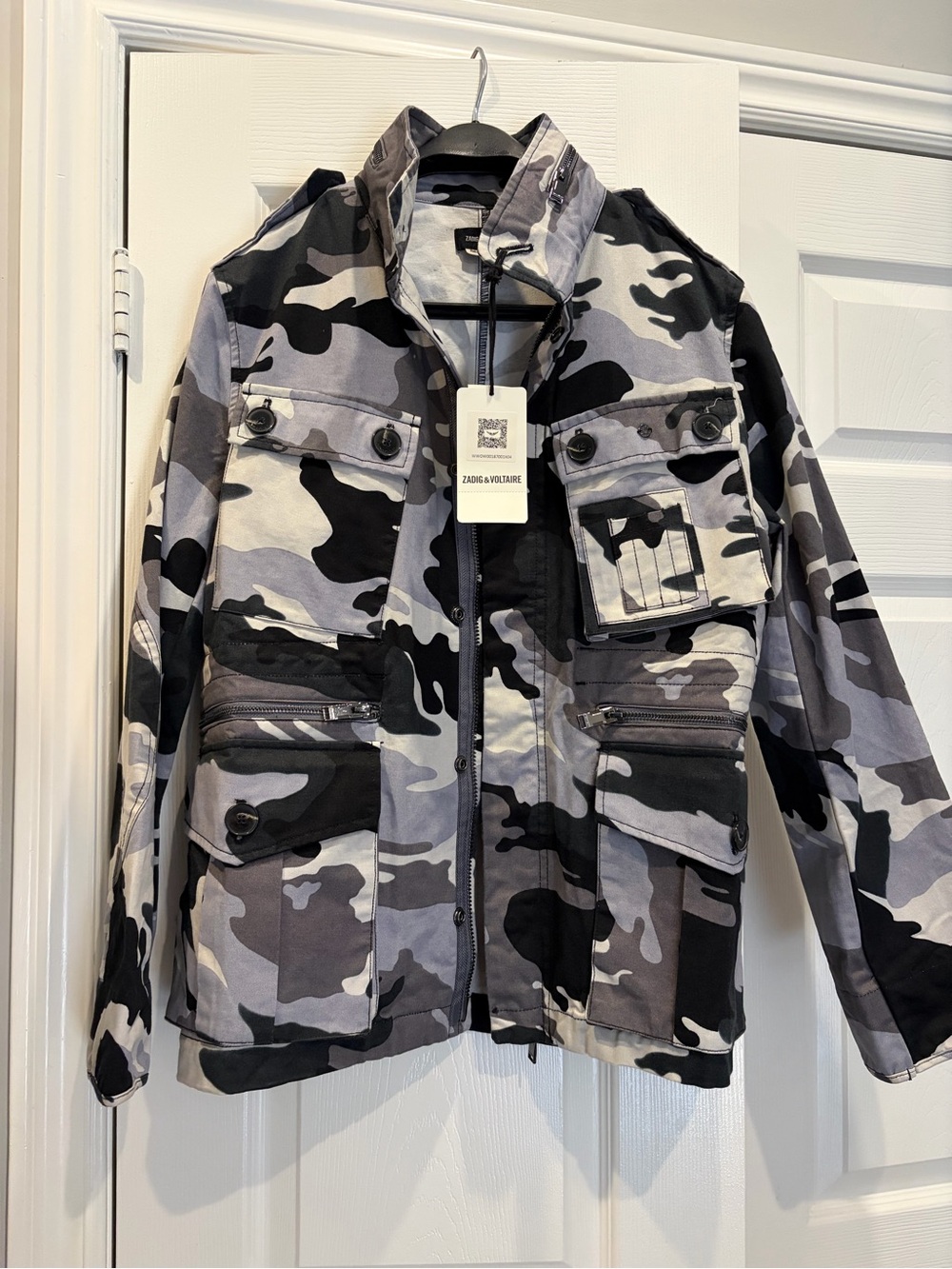 Zadig and Voltaire Utility Jacket Skull/Camo Sz M (3 available)